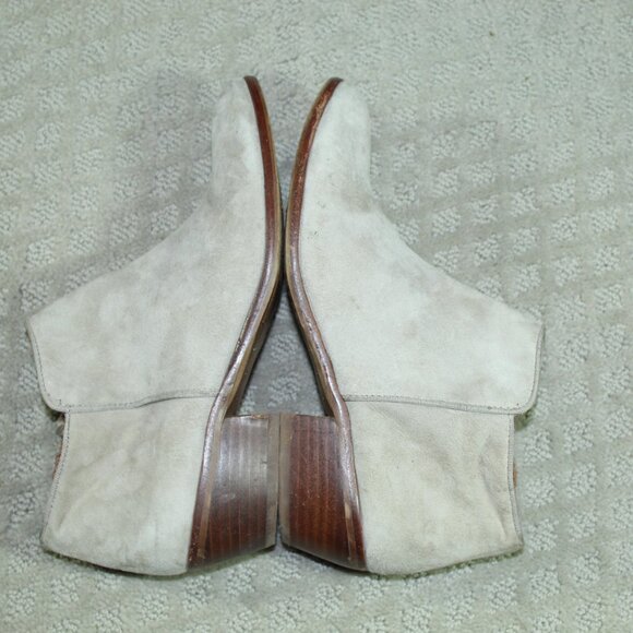 Sam Edelman Petty Suede Ankle Boots Size 8m Taupe Great Condition Gently Worn - Picture 4 of 6